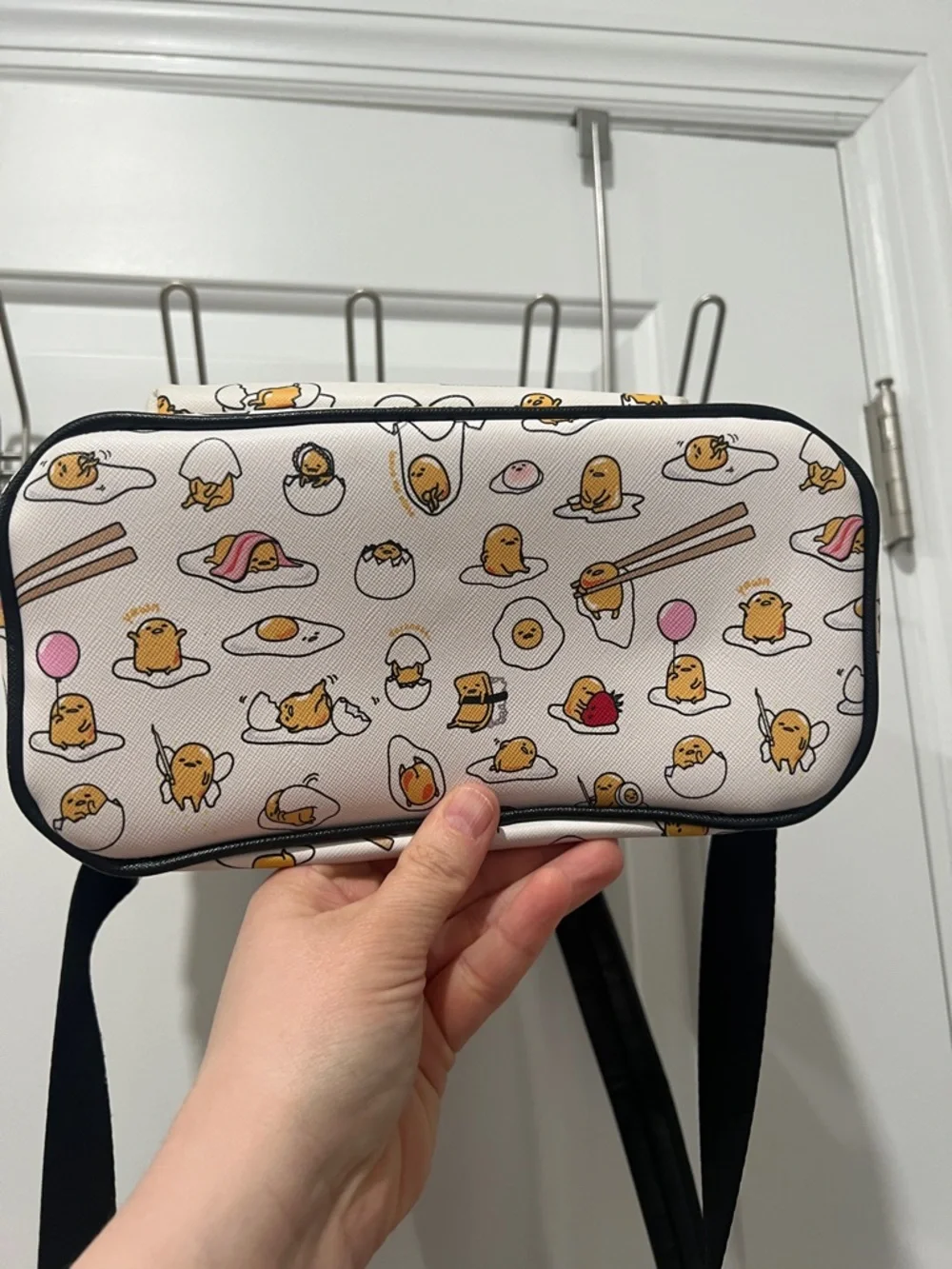 Loungefly White & Yellow Gudetama The Lazy Egg Mini Backpack